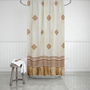 Banyo Perdesi 1x110x200 Tek Kanat Duş Perdesi Halka Hediyeli Duşakabin Perdesi 4860