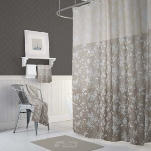 Banyo Perdesi 2x120x200 Çift Kanat Duş Perdesi Halka Hediyeli 4247