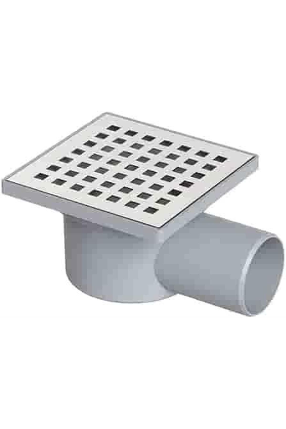 Line 10x10 Ø50 Yer Sifonu Yandan Çıkışlı Süzgeç
