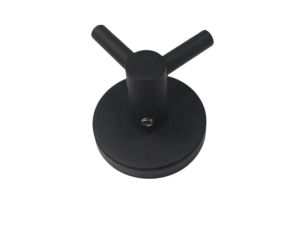 Bornoz Askılığı Siyah V Bornozluk Paslanmaz Duvara Monte 4'Lü Banyo Havlu Askısı Seti