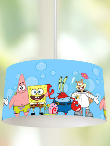 Zethome Genç Çocuk Odası Sünger Bob Çocuk Sarkıt Avize