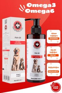 Fish Oil 200 ml Kedi ve Köpekler için Tüy Sağlığı Destekleyici Omega-3 & 6 İçerikli Balık Yağı