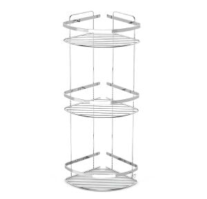 Zethome Paslanmaz Duvara Monte 3 Lü Banyo Düzenleyici Şampuanlık Duş Rafı