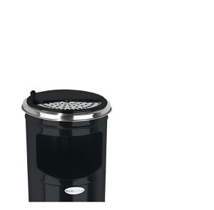 Paslanmaz Lüx Sürgülü Kolon Küllük Dış Mekan Sigaralık Ayaklı Küllük Çöp Kovası Kutusu Siyah