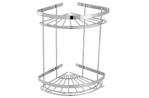 Paslanmaz Duvara Monte 2'li Banyo Düzenleyici Şampuanlık Duş Rafı