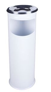 Paslanmaz Kolon Küllük Dış Mekan Sigaralık Ayaklı Küllük Çöp Kovası Kutusu