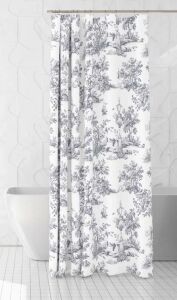 Banyo Perdesi 2x120x200 Çift Kanat Duş Perdesi Halka Hediyeli 4237