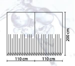 Banyo Perdesi 2x110x200 Çift Kanat Duş Perdesi Halka Hediyeli 1228