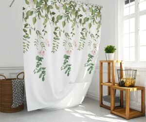 Banyo Perdesi 1x120x200 Tek Kanat Duş Perdesi Halka Hediyeli 7184