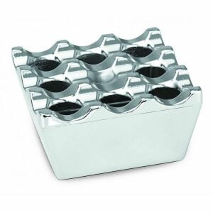 Zethome Kare Küllük Cafe ve Ev Tipi Krom Metalik